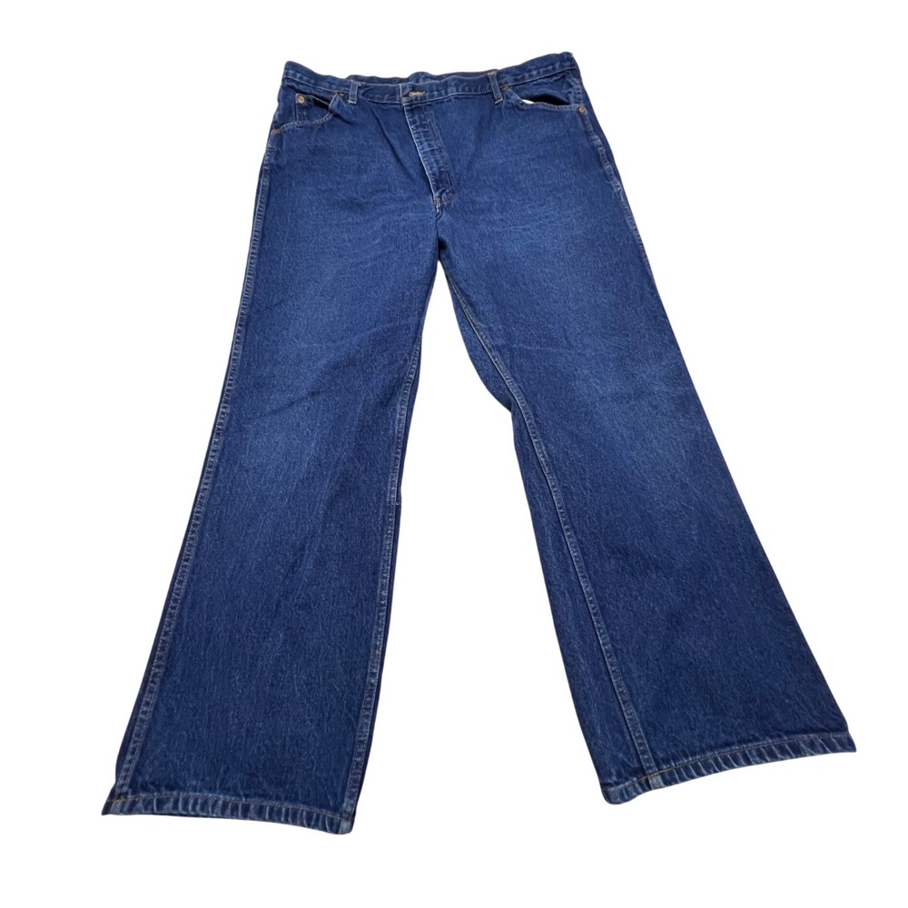 Roebucks‎ Vintage Mens Jeans 48x30 Blue Cotton Straight Leg Workwear Denim